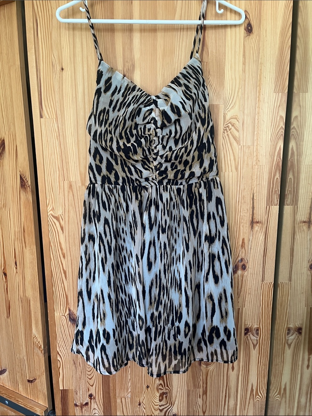 Dynamite leopard print mini dress (size M)